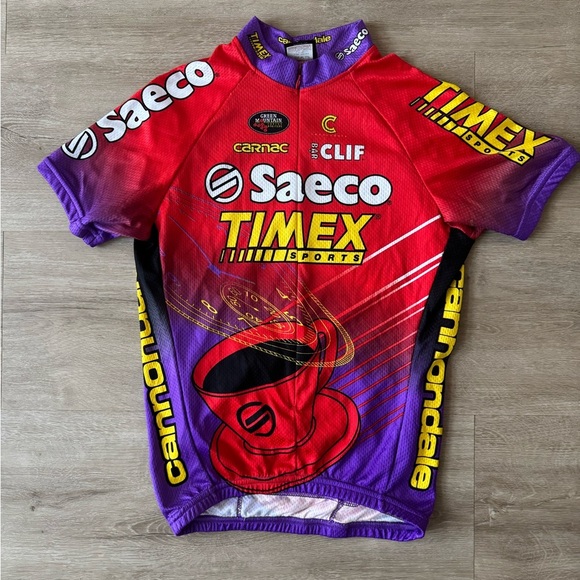 Vintage Cannondale Saeco Cycling Jersey SZ M - Picture 1 of 8